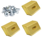 Paquete de 30 cuchillas de repuesto para robot cortacésped, cuchillas ranuradas, cuchillas universales para cortacésped, accesorios para cortacésped