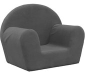 Sofá para niños | sofá de salón | sofá de descanso felpa suave gris antracita cfw34167