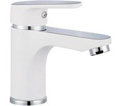 Maison exclusive - grifo mezclador de lavabo alaska blanco y cromado