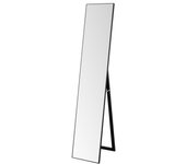 Espejo de pie vestidor negro con moldura y pie plegable de 151 cm lolahome