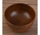 Tazón de madera hecho a mano para niños, recipiente para alimentos, vajilla resistente al calor (13cm)