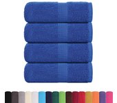 Toallas de visita 4 uds azul 30x50 cm 360 g/m² 100% algodón cfw389708