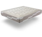 Colchon con latex 105x200 organic natura, altura 27 cm | muelles ensacados| 100% algodon y lino