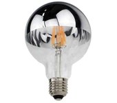 Bombilla led e27 filamento 7w g95 con reflector - plata - silumen