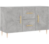 Aparador | aparador de comedor | armario de cocina de madera de ingeniería gris hormigón 100x36x60 cm cfw75789