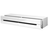 Mueble para tv lucia con 2 cajones - blanco brillante - 180 x 34 x 50 cm