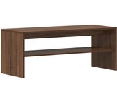 Mueble de tv madera contrachapada roble marrón 100x40x40 cm