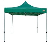Cenador plegable y ajustable en altura 300x300 cm verde aktive