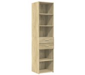 Aparador | aparador de comedor | armario de cocina de madera de ingeniería roble sonoma 45x42,5x185 cm cfw75647