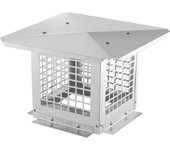 Vevor 228,6 x 228,6 mm cubierta para chimenea chimenea de acero inoxidable 304 no es fácil de quitar accesorios prácticos plata