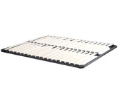 Somier de láminas para cama 180 x 200 cm - 2x19 láminas - sin patas - negro - kalista de ysmée