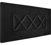 Cabecero tapizado ares| cabezal acolchado | tapizado en polipiel de alta gama | color negro | medida: 110x55x3cm (cama 105 cm)