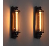 Aplique e27 vintage flauta edison led pasillo moderno vintage retro industrial 110 v-240 v aplique led w-filamento – digilamp