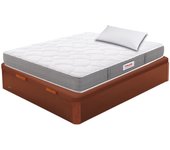 Pack colchón flex ensacado supreme flex 105x200 + canape abatible madera 19 cerezo + almohada