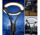 Farola led moderna, 100w de salida, 930w, luz circular en forma de seta ip65, diseño elegante, luz exterior, jardín, patio, avenida, 230v 4000k