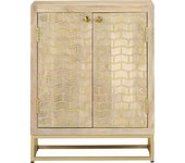 Aparador | aparador de comedor | armario de cocina con 2 puertas madera maciza de mango 55x30x70 cm cfw45296