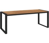 Mesa de jardín y patas en u 200x90x75 cm madera de acacia