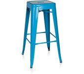 Taburete vantaggio high métalico azul claro hjh office