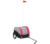 Remolque para bicicleta hierro negro y rojo 30 kg cfw67057