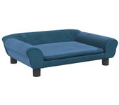 Sofá para niños | sofá de salón | sofá de descanso de terciopelo azul 70x45x26 cm cfw904503