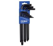 Jogo petaca 9 chaves curvas pavonadas torx® invioláveis t10-t50 454-9-h irimo