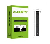 Gah-alberts, 306045, nastro laden solo, rettilineo finale, nero, ã˜ 14 mm, 400 x 35 mm