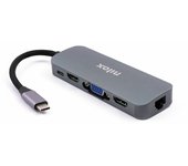 Dockstation nilox nxdsusbc03 gris gigabit ethernet