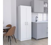 Alacena nepal en melamina con 2 puertas y 5 estantes , blanco , 169.9 cm x 60 cm x 30.3 cm