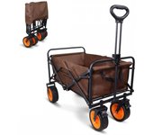 Carro transporte playa jardín mobiclinic asa ajustable 94x56,5x77cm plegable ruedas anchas 360º duna pro plus