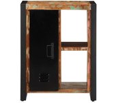 Aparador | aparador de comedor | armario de cocina madera maciza reciclada multicolor 55x35x70 cm cfw21522