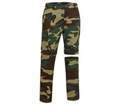 Pantalón desmontable de camuflaje selvático woodman valento