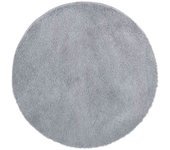 Alfombra de pelo largo navarra gris plateado 200x200 cm