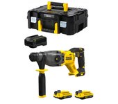 Martillo stanley fatmax sfmch900d2t (2 x 2,0 ah + cargador + tstak ii)