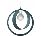 Lumicom | nucleo lámpara pendiente, 1x e27, max 42w, metal, azul mediterráneo, d.40cm