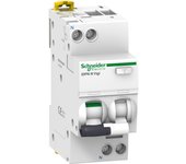 Schneider electric disyuntor combinado acti9 idpnnvigi-c10-30-ac 10a 1n polos 30 ma tipo a,