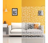 Dimexact película decorativa estampada autoadhesiva para ventana, esmerilada, flores, piedras y guijarros, 1,52 m x 1,5 m, en rollo