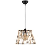 Lámpara colgante kavana rústico negro con pantalla de metal y cuerda decorativa ø30cm