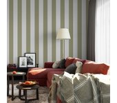 Papel pintado raya color piedra estilo romántico rollo 10m x 0,52m