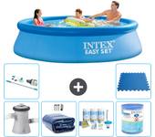 Paquete de piscina - intex - alrededor - 305x305x76 cm + accesorios a944