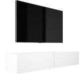 Mueble tv suspendido, 170 x 34 x 32 cm, blanco mate