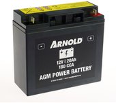 Batería az110/agm sla/vrla 12-20a para tractor cortacésped + borne derecho