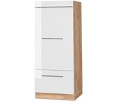 Vicco armario para microondas fame-line, blanco alto brillo, 60 cm