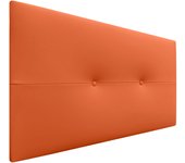 Dhome cabecero de polipiel pro cabeceros cabezal tapizado cama lujo (naranja, 105cm)