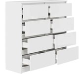 Aparador | aparador de comedor | armario de cocina blanco 100x35x99 cm madera de ingeniería cfw96784