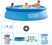 Paquete de piscina - intex - alrededor - 305x305x76 cm + accesorios a904