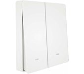 Interruttore da pareta wireless wifi + rf 433 con 2 tasti attacco sempplice dove si vuole senza fili