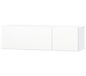 Mueble para tv madera blanco brillo 120x40x34 cm unico / blanco