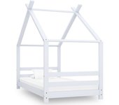 Maison exclusive - estructura de cama infantil madera maciza pino blanco 80x160 cm