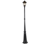 Farol de exterior clásico negro 200 cm ip44 - havana