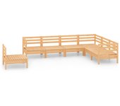 Juego de muebles de jardín 7 piezas | conjunto de comedor | conjunto de descanso madera maciza de pino cfw146765
